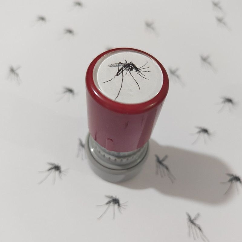 바이크론홀딩스 협력사 [해외] 모기 스탬프 웃긴 도장 장난 아이템 만우절 소품 병맛 쓸모없는 쓸데없는