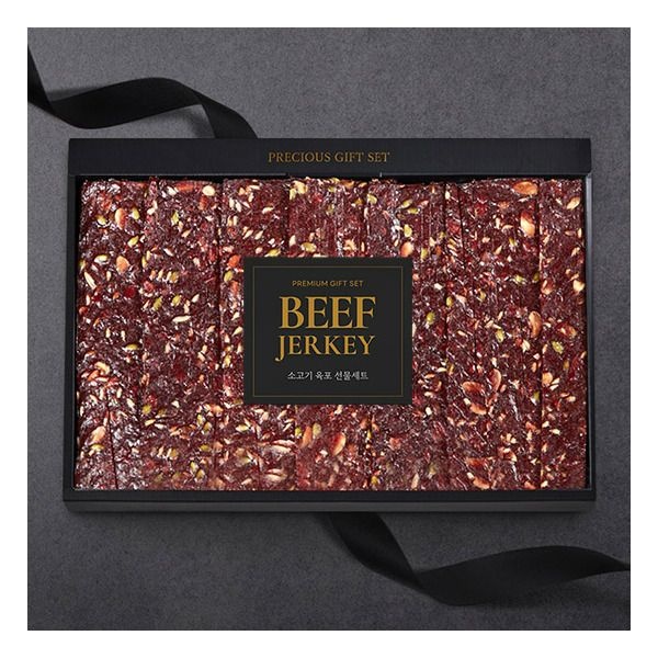 [맛있는날] 국내산 소고기 견과육포세트 640g(80g*8팩)