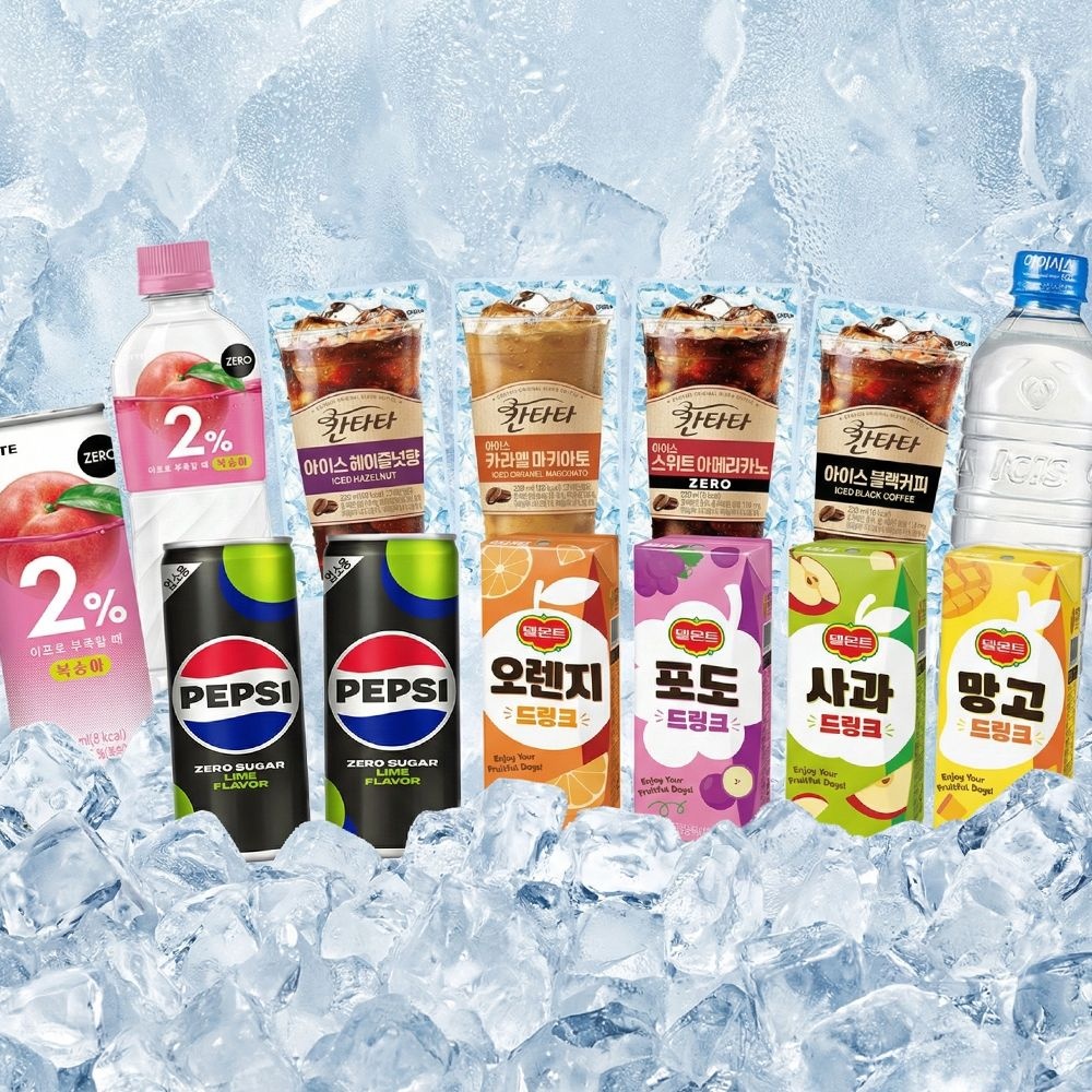 [온누리7%혜택]롯데칠성 펩시 제로 칸타타 델몬트 아이시스 음료 모음전 245ml 355ml 500ml 캔음료 페트음료 파우치 (아이시스 무라벨 업소용 500ml 20페트)