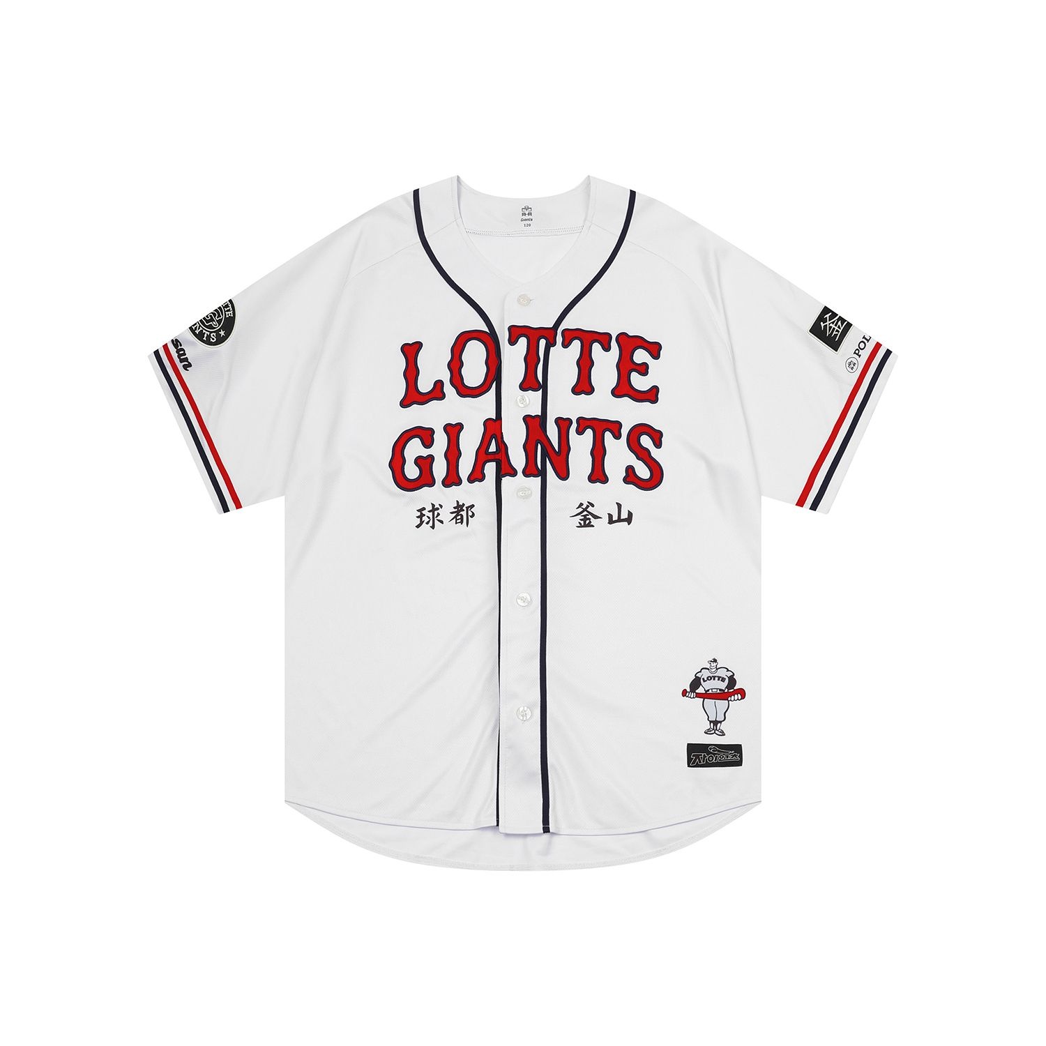 롯데자이언츠 Polyteru X LOTTE GIANTS Retro Uniform White/Red