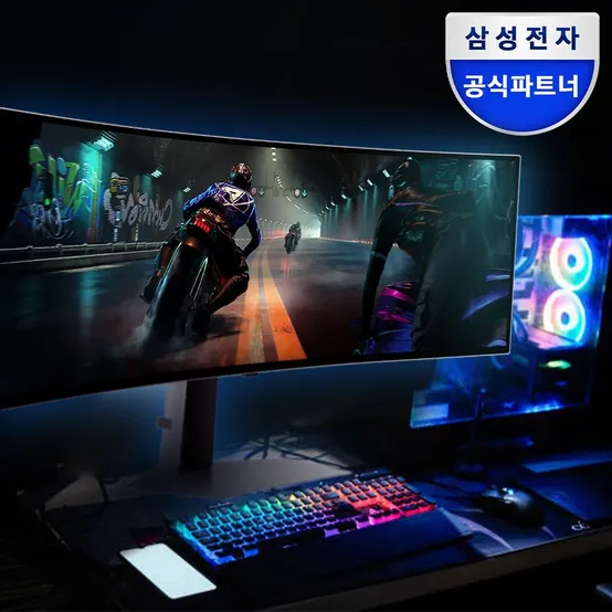삼성 오디세이 G9 124.3cm(49인치) S49DG910 OLED 144Hz 0.03ms 커브드 게이밍 모니터