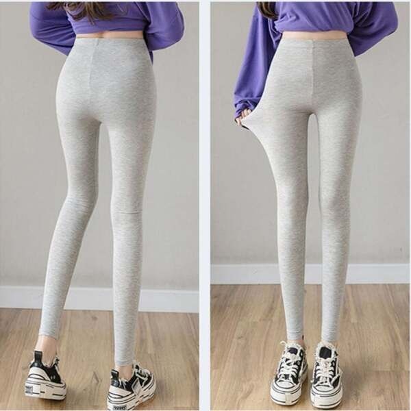 [라이프커머스] (스타일하우스)레깅스 쫄바지 여자 9부 면 얇은 하이웨스트