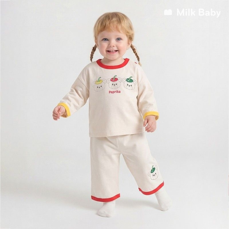 밀크베이비 밀크베이비 정상가41,900원파프리카트리오7부라운지웨어세트 444023