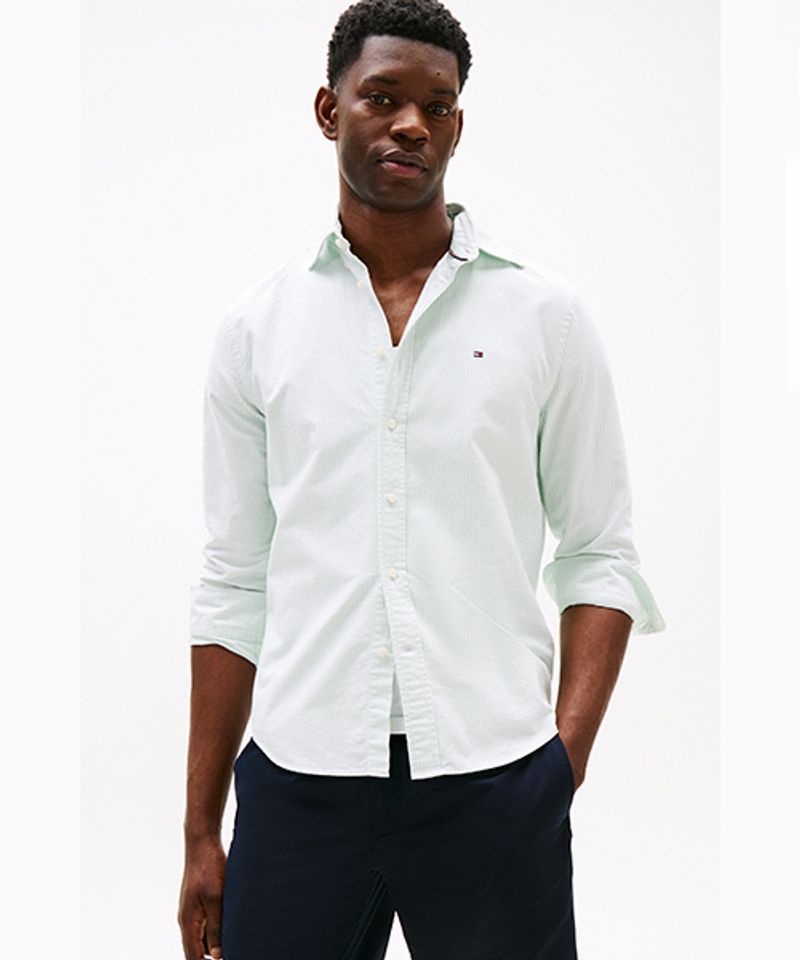 TOMMY HILFIGER 타미힐피거 TOMMY HILFIGER [Asian regular fit] 스트라이프 셔츠 (T12F6WSH012MT20CD) T12F6WSH012MT20CD