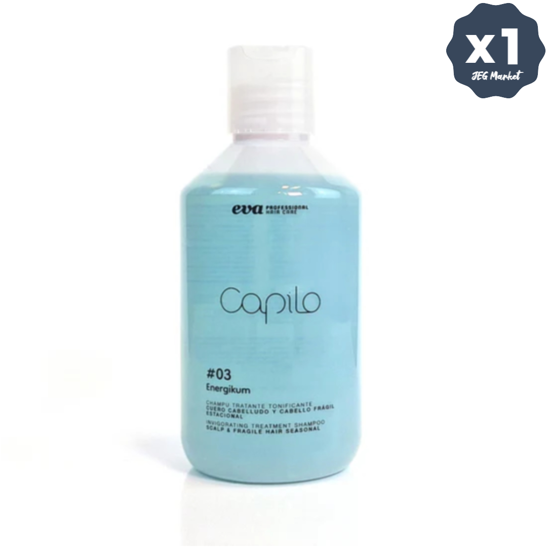 Eva Capilo 에바 카필로 에너지컬 03 샴푸 에너기쿰 300ml, 1개