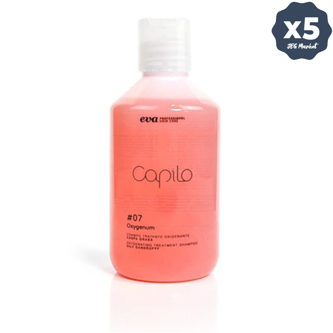 Eva Capilo 에바 카필로 옥시제넘 07 샴푸 300ml, 5개