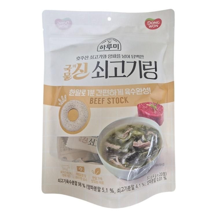 하루미국물의신쇠고기링 80G(4Gx20입)/(주)동원FnB