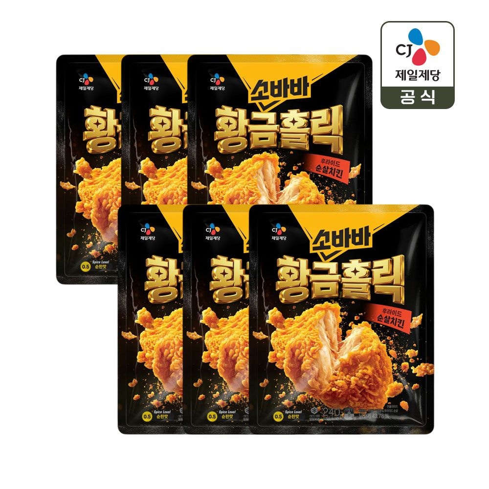 고메 소바바치킨 황금홀릭 순살 240g x6개