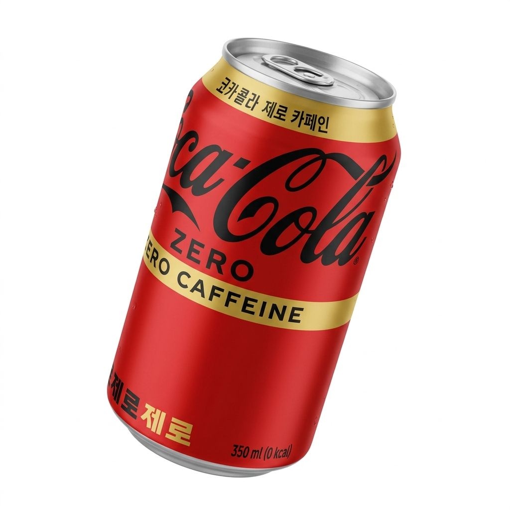 코카콜라 제로 제로 can 350ml 뚱캔 노슈가 노카페인  24캔 1박스