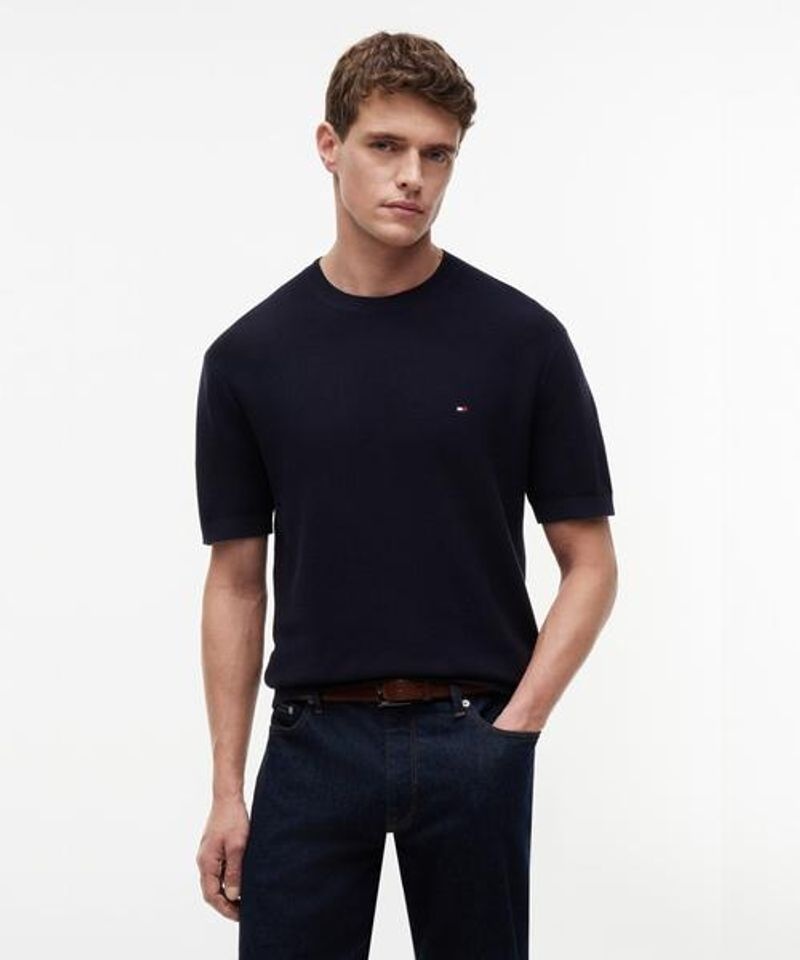 TOMMY HILFIGER 타미힐피거 TOMMY HILFIGER 쿨 터치 스트럭처 풀오버 (T12G1KPO290MT2DW5) T12G1KPO290MT2DW5