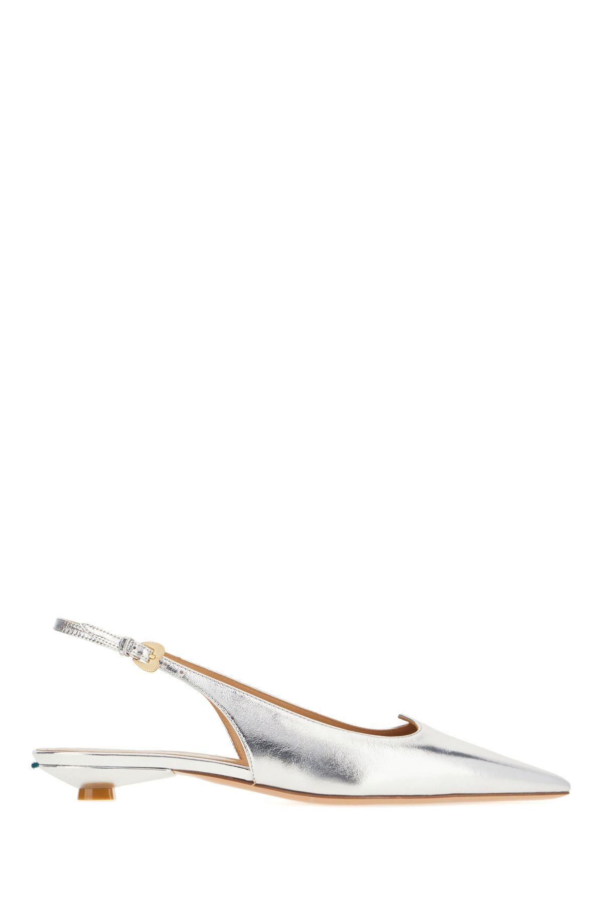 25SS A.Bocca Silver 레더 pumps AB2902LAMINATOARGENTO