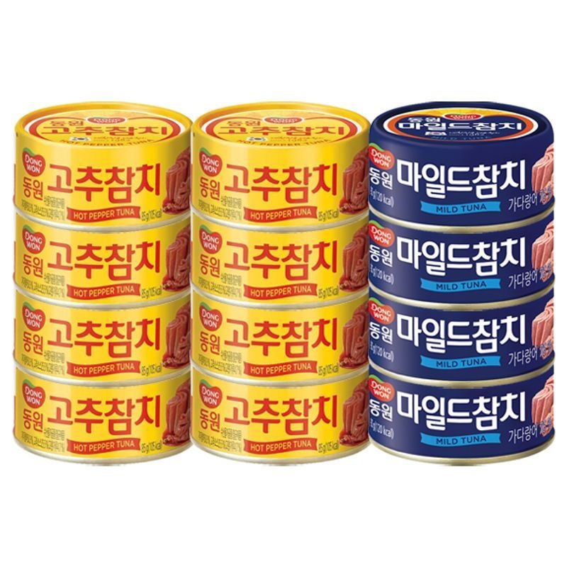 동원F&B 동원 고추참치 85g x 8개 + 마일드참치 90g x 4개e[35807733]