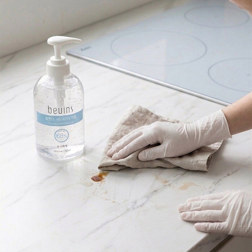 [지비티랩][유통기한 지난제품] 뷰인스 손세정제 500ml 에탄올 68% 청소용 20개입