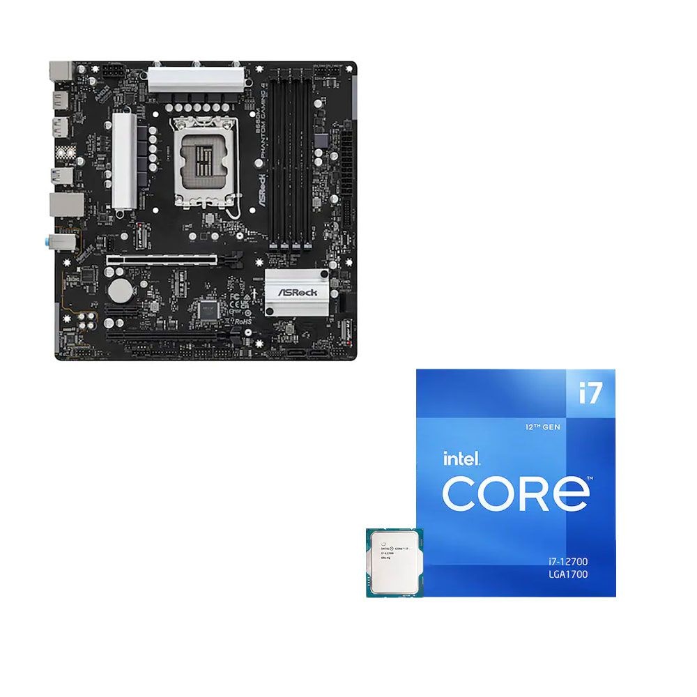 ASRock B660M Phantom Gaming4 D4 메인보드+i7-12700 CPU 번들