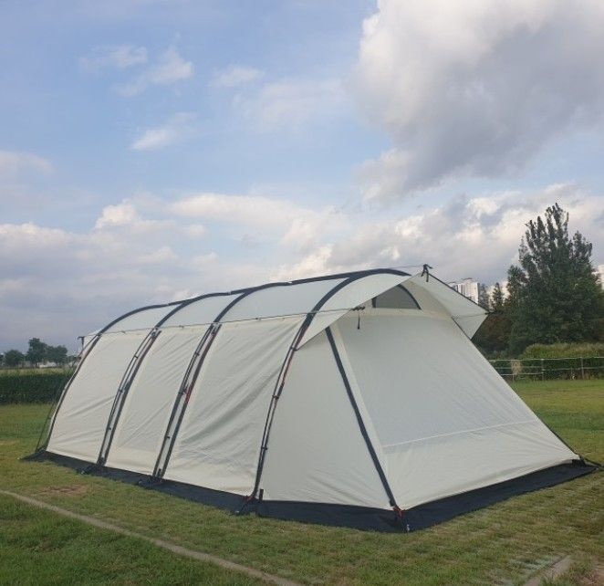 에르젠 680 리빙쉘 터널 거실형대형 풀세트 (고트하르트 웜그레이/이너텐트미포함)