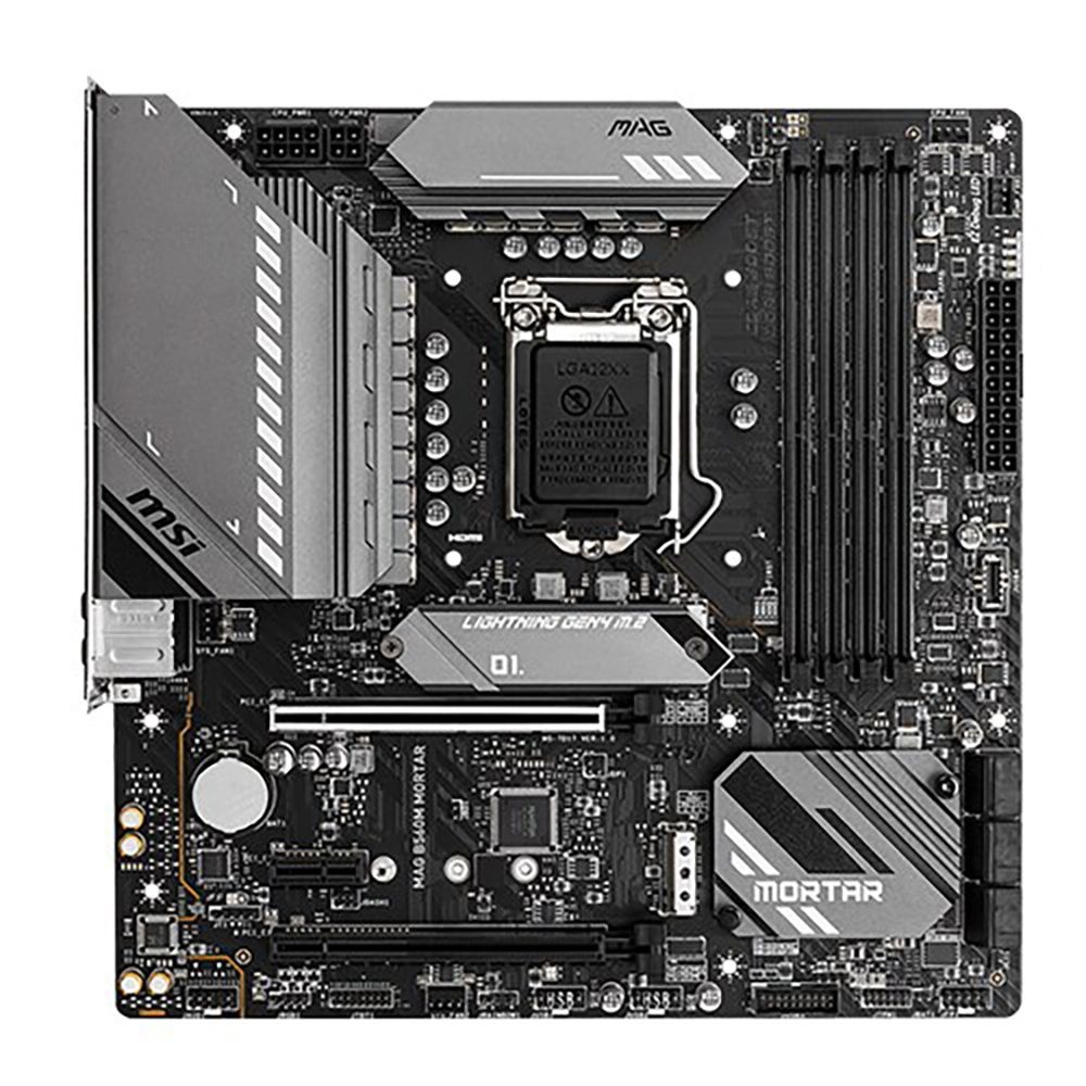 MSI MAG B560M 박격포 M-ATX 1200 소켓 10세대 11세대 메인보드 백패널 포함