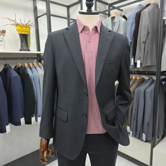 트레몰로 세정 트레몰로 남자 울혼방 봄여름용 차콜 면접정장TGBGA5S35C43105 46771639 1214285