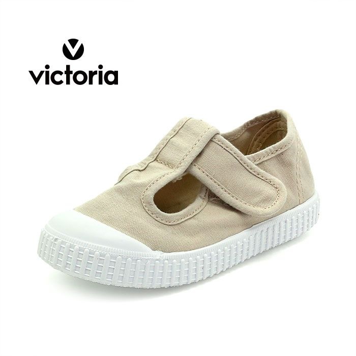 VICTORIA SHOES 빅토리아슈즈 아동 틴다다 코튼 티스트랩 샌들 (136625-HIELO)