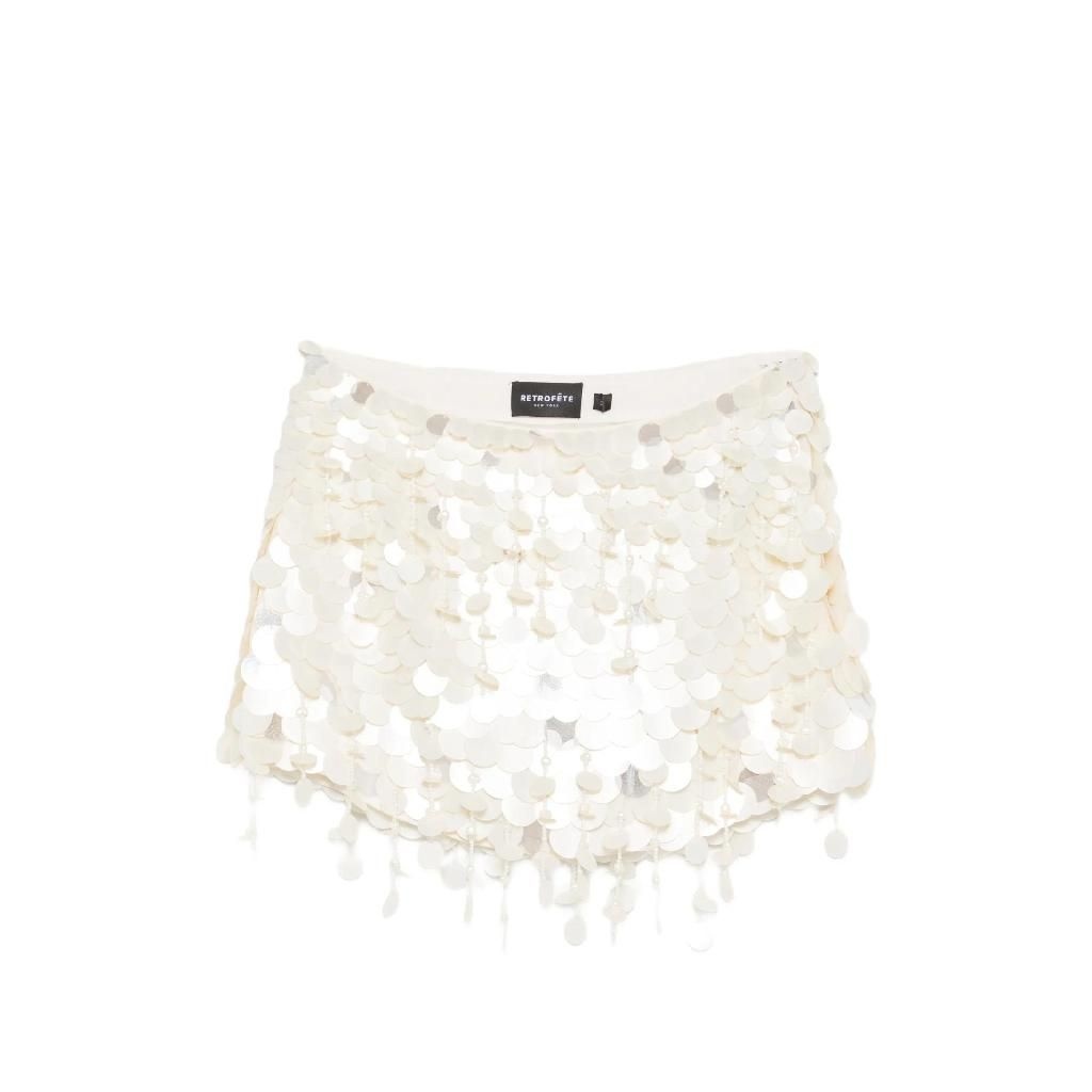 레트로페테 beaded embellishment mini skirt 10724956012808 TP722615062