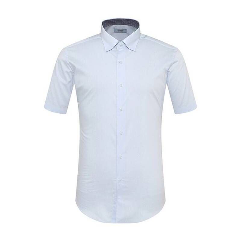 레노마 <매장정품> renoma [롯데 청량리점]스판 트윌 솔리드 반소매 슬림핏셔츠 RZUSL1950BU 1303543