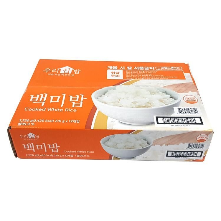 우리집밥백미밥 2520G(210Gx12입)/시아스
