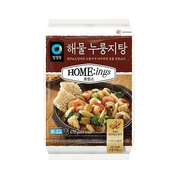 호밍스 해물누룽지탕 청정원 670g 맞벌이 자취 안주 캠핑 찌개 신혼부부