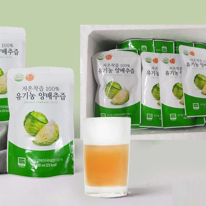 함평천지 [함평천지] 저온착즙 유기농 양배추즙(100ml x 30포) x 2박스
