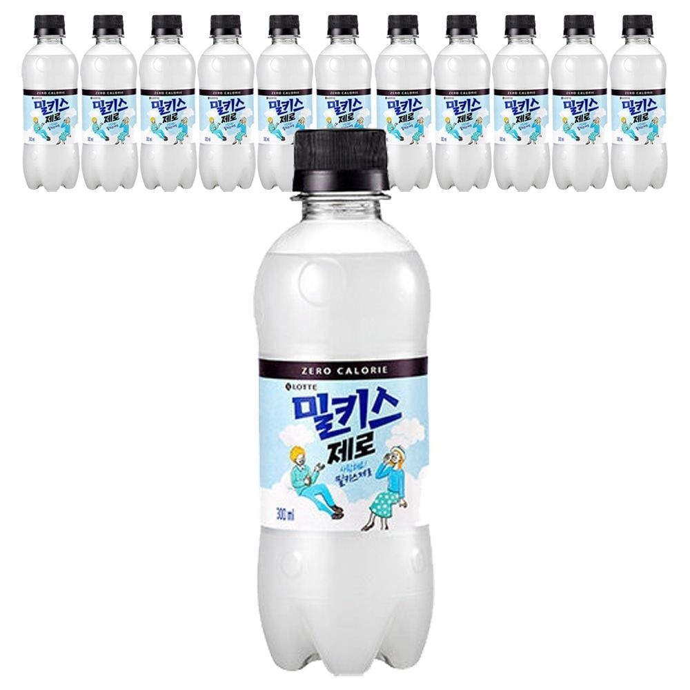 롯데칠성음료 롯데 밀키스 제로 300ml 12PET