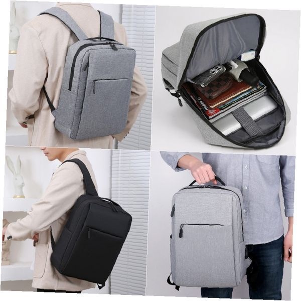 백팩 남성용 비즈니스 노트북 15인치 수납 대학생 회사원 슬림핏 베이직 스퀘어