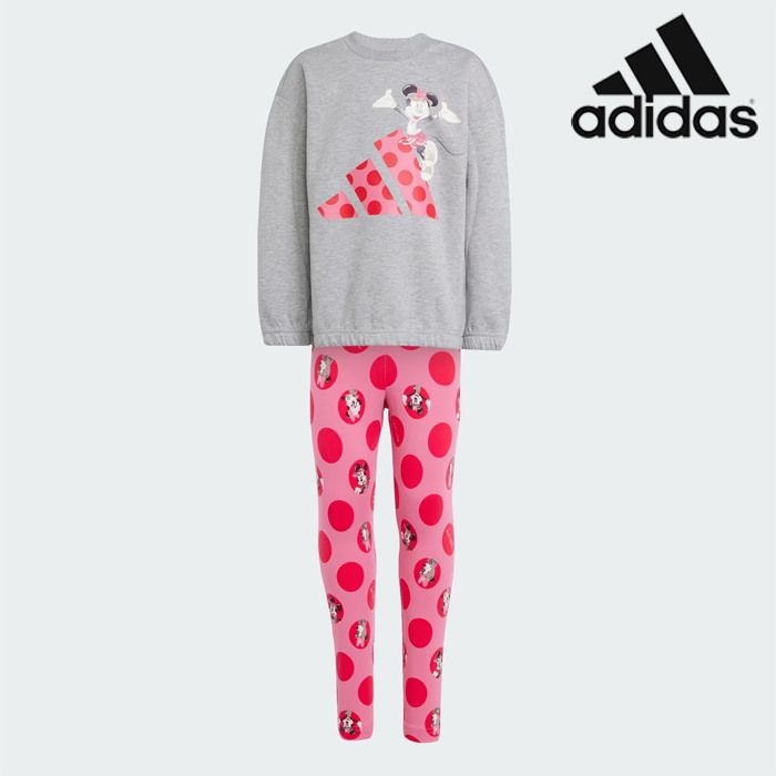 아디다스 [패션플러스][아디다스][특가] 아디다스 아동 세트 /10- JF3645 / LG DY MI JOG 키즈 여아 디 즈니 미 니 마우스 조거 세트