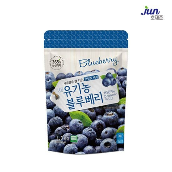 (주)웰팜 호재준 (현대홈쇼핑) [호재준] 냉동 유기농블루베리(미국) 1.3kg x 1팩