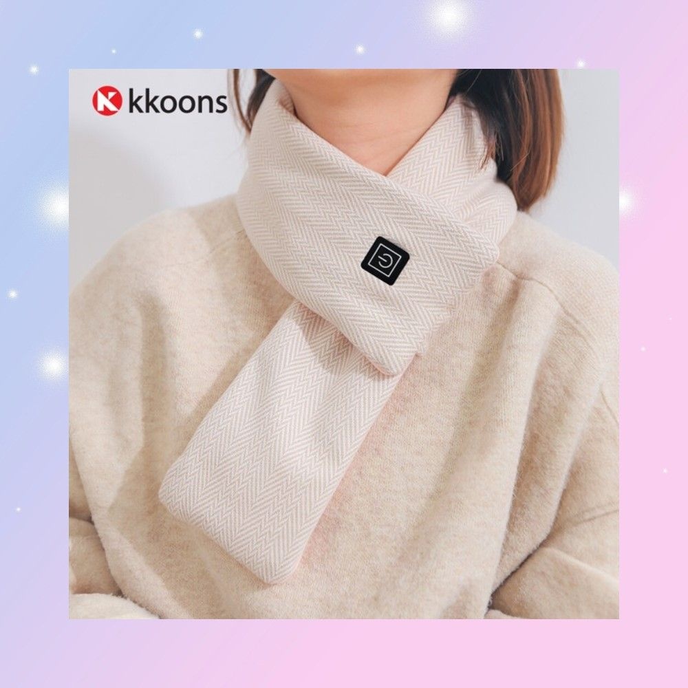 꾼스Kkoons 협력사 발열목도리 충전식머플러 핫팩방한 한파야외작업 전기 목도리