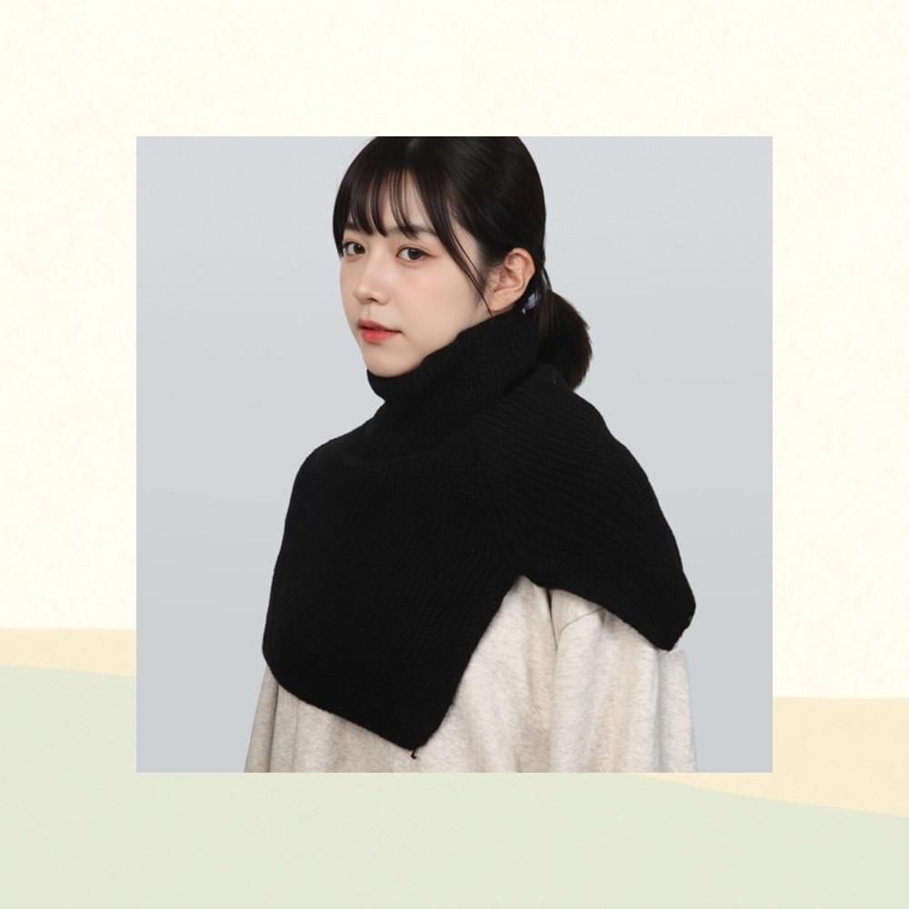 케이프용 니트넥워머 어깨숄 머플러 워머 판초형 겨울용 따뜻한