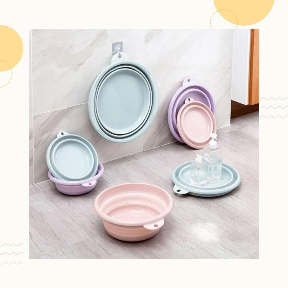 글로벌티엔티 주방 접이식 물바가지 폴딩 캠핑 바가지 소품 욕 휴대용