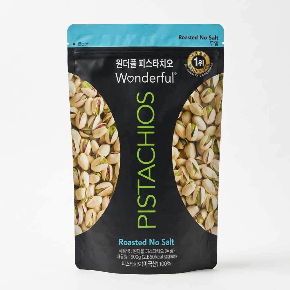 더 안심 원더풀 원더풀 무염 피스타치오 900g 1개