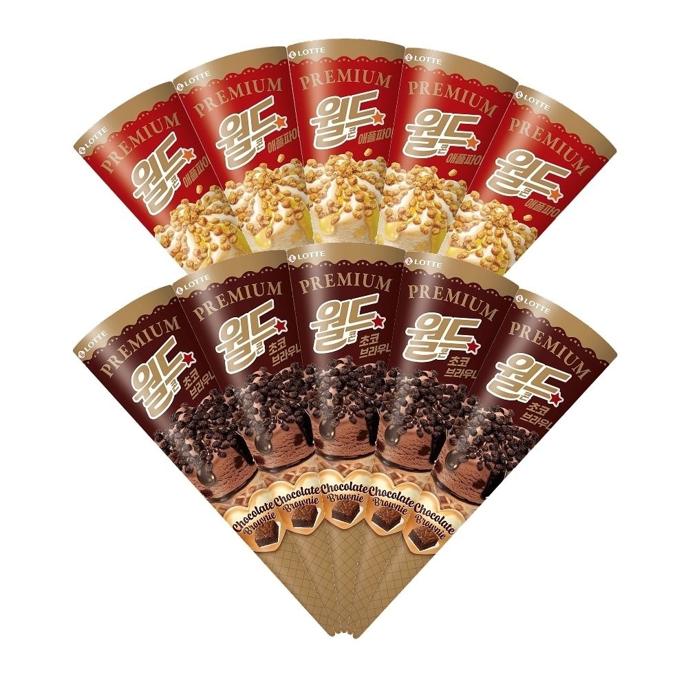 롯데웰푸드 (현대Hmall) 월드콘 북중미 이벤트 애플파이x5+초코브라우니x5