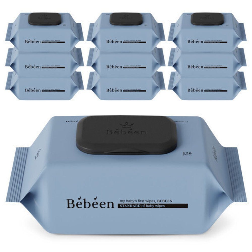 베베앙 스탠다드 물티슈 120매 10팩 대용량 엠보 캡형 아기물티슈
