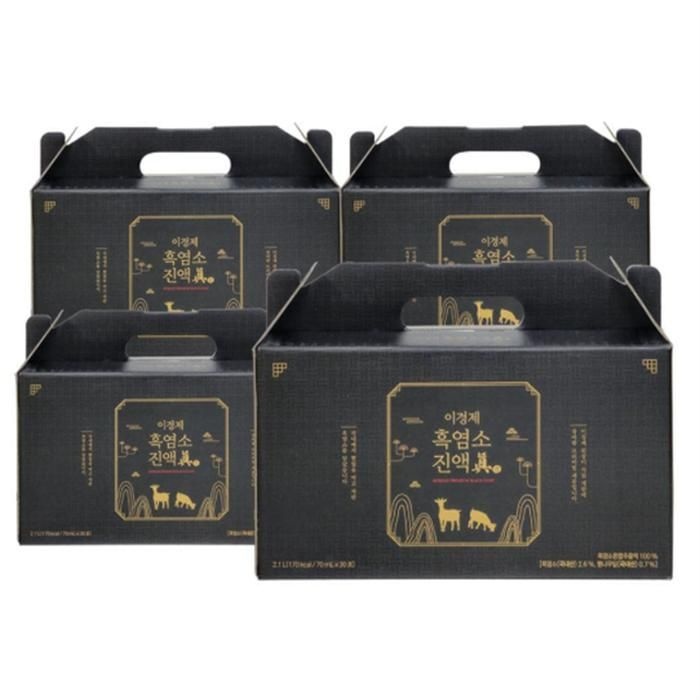 이경제 흑염소진액 진 70ml x 30포 x 4박스 진액 원 리뉴얼버전