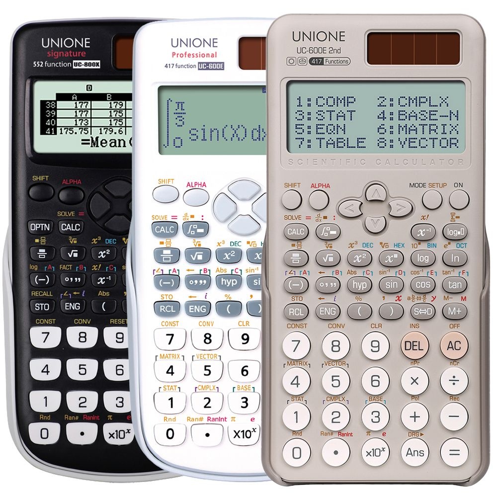 공학용 계산기 UC-600E 외 새로운 디자인 / 압도적인 가성비