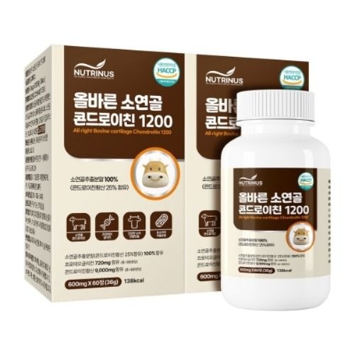 뉴트리너스 올바른 소연골 콘드로이친 1200(600mg 60정) X 2박스