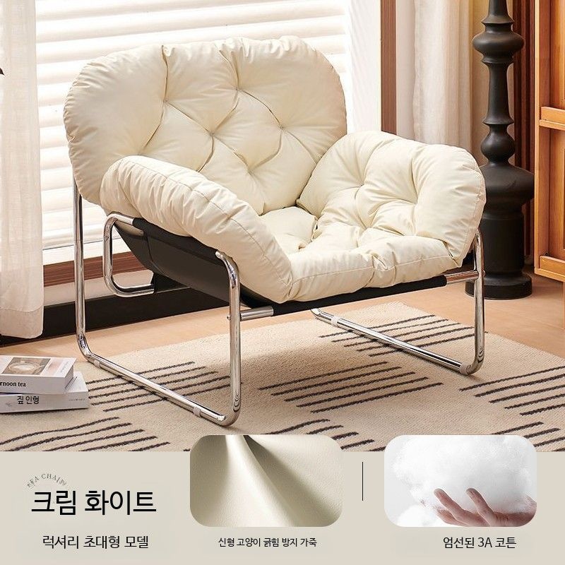 [해외] 편한 1인윙체어 소파 북유럽 일인쇼파 의자 일인 침실 싱글 안락 카페 라운지