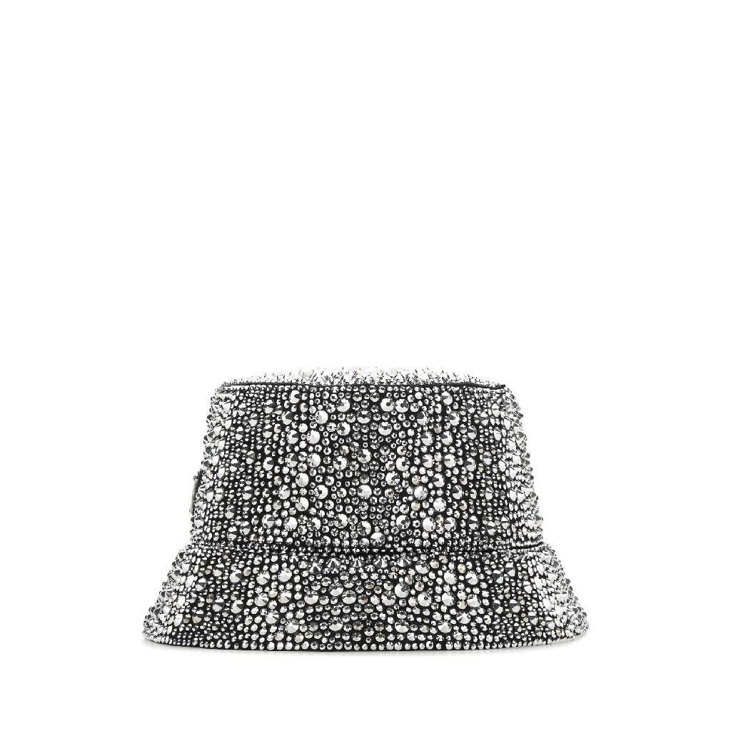 [해외] 프라다 22SS 프라다 Embellished viscose blend 모자 1HC1372D0HF063R TP572233651