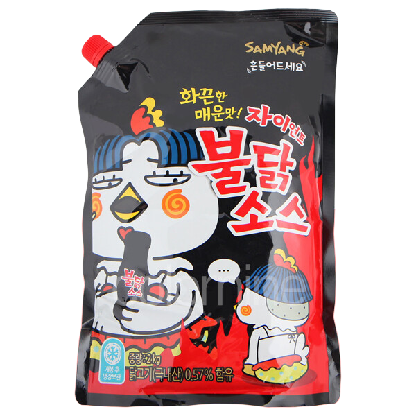 삼양 불닭소스 대용량 2kg 매운맛 맛있는소스 피자 만두 튀김 디핑 간단요리