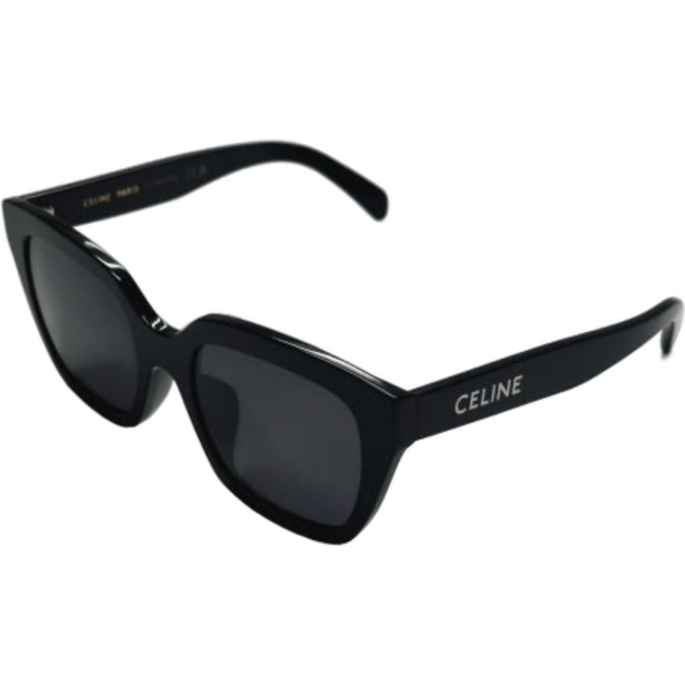 CELINE 셀린느 CL40198F 01A 로고 모노크롬 선글라스 블랙 56
