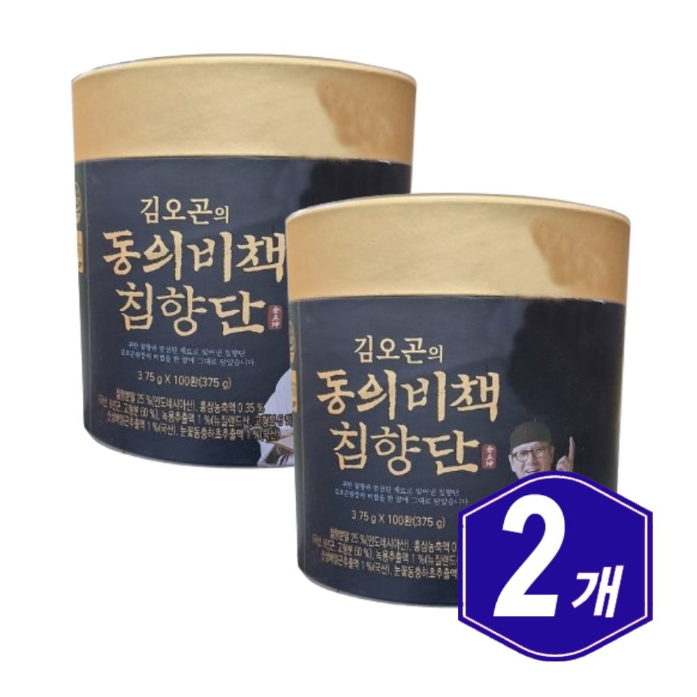 김오곤의 동의비책 침향단 100환 x 2개 중장년 시니어 남자 여자 부모님 선물