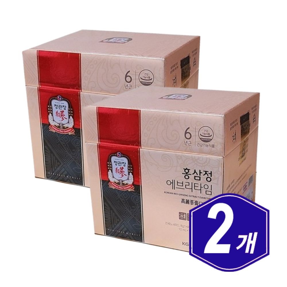 정관장 면역력 항산화 도움 에브리타임 100포 x 2개 중장년 시니어 노인 남자 여자 감사 선물