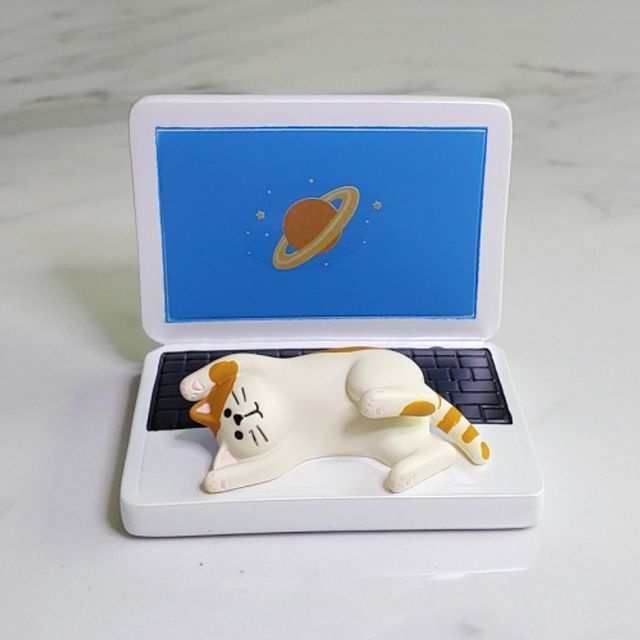 낭만 고양이 핸드폰 거치대(노트북위의 냥이)