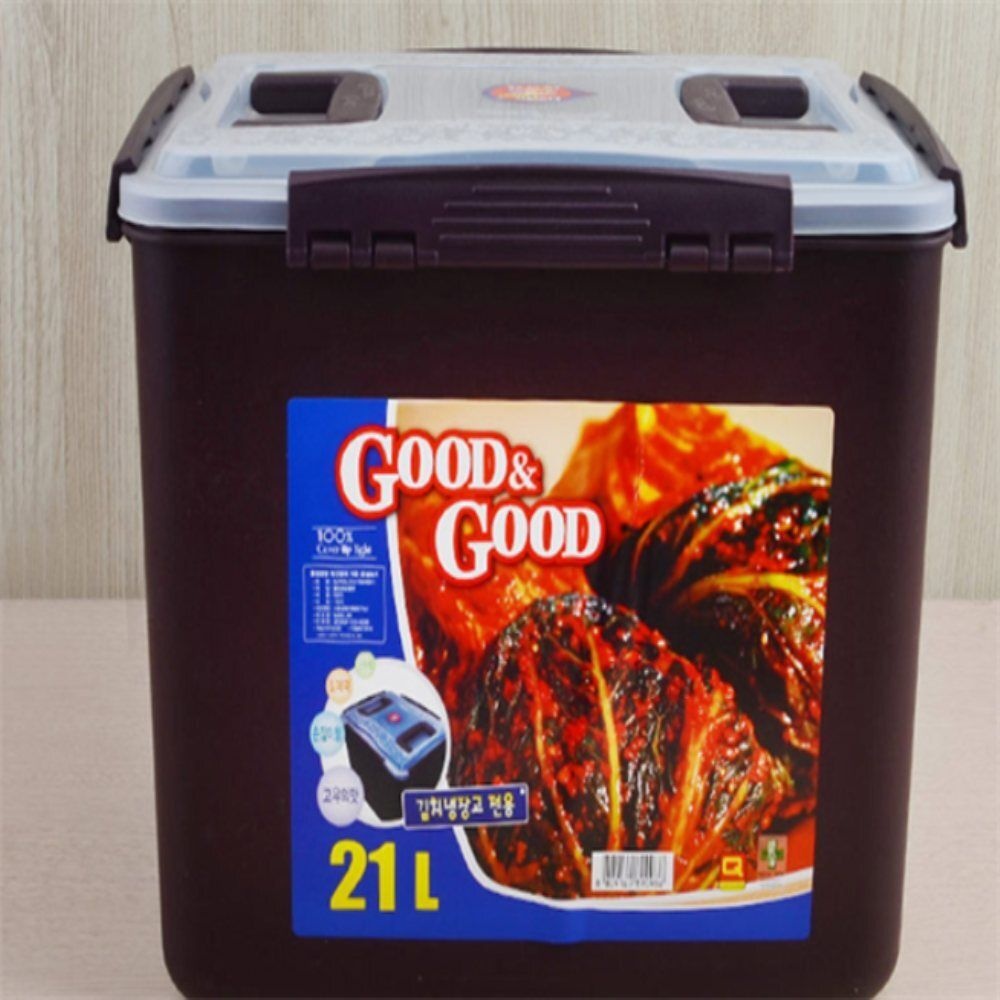 우빅 김치통 20L/21L 곡물통 진공밀폐용기 김치용기 새우젓통