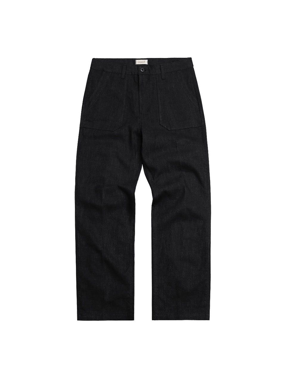 Utility Linen Fatigue Pants (Black)