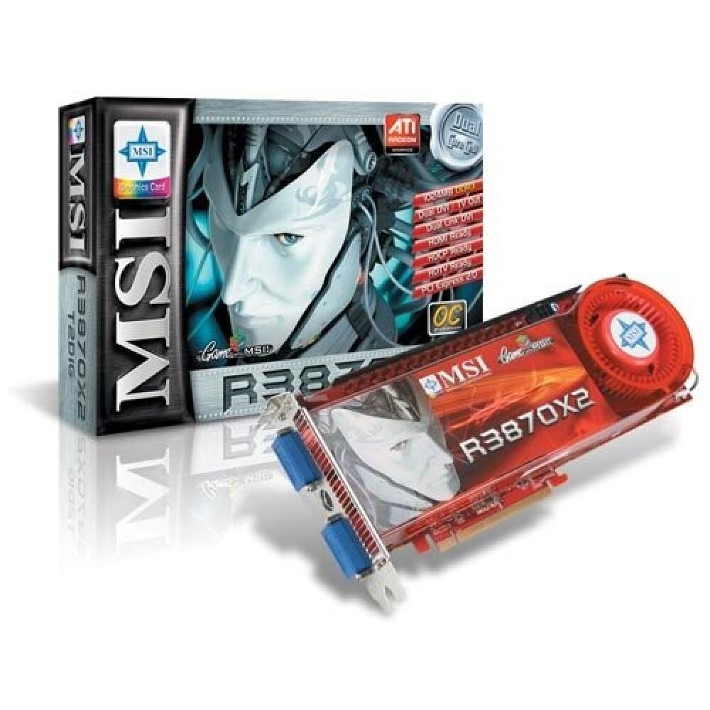 [해외] MSI RX3870X2-T2D1G OC ATI Radeon HD3870X2 1GB 2DVI HDMI HDCP S-Video CROSS-FIRE OC PCI-Express 비디오 카드